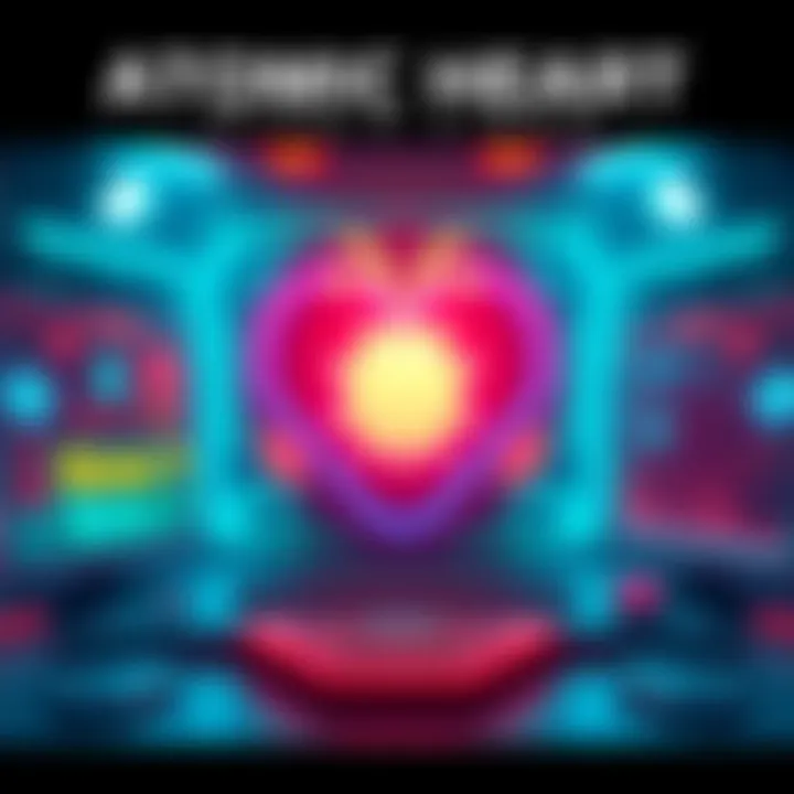 A digital illustration showcasing the HYPERVISOR bypass for Atomic Heart, featuring a futuristic game interface with bright colors and elements indicating updates.