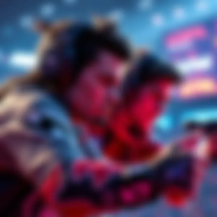 A tense moment during an OWL match with ATP teams showcasing their skills.