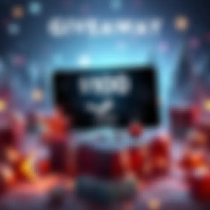 A graphic showing a $100 Steam gift card and game keys for Atre: Dominance Wars with festive elements