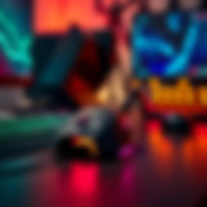 An Attack Shark X8 Ultra mouse placed on a gaming desk with a computer setup