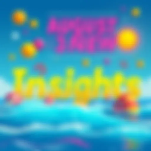 A vibrant graphic showcasing key events and trends for August, featuring symbols of summer and excitement.