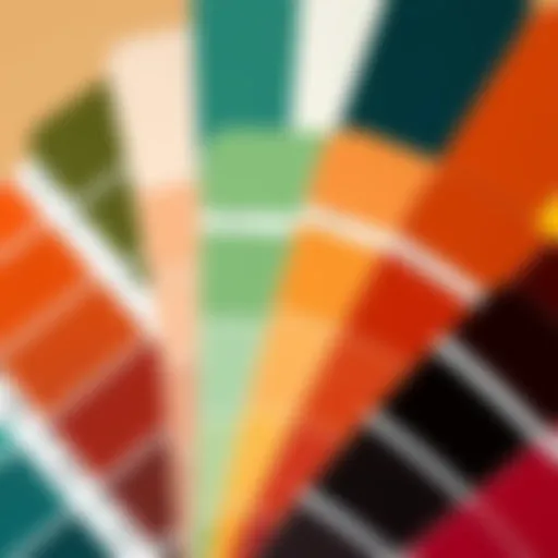 A selection of classic Hull colours displayed on a palette, showcasing different shades and textures for design inspiration.