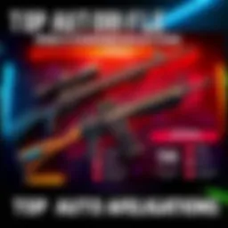 A selection of top auto rifles displayed with perk options listed