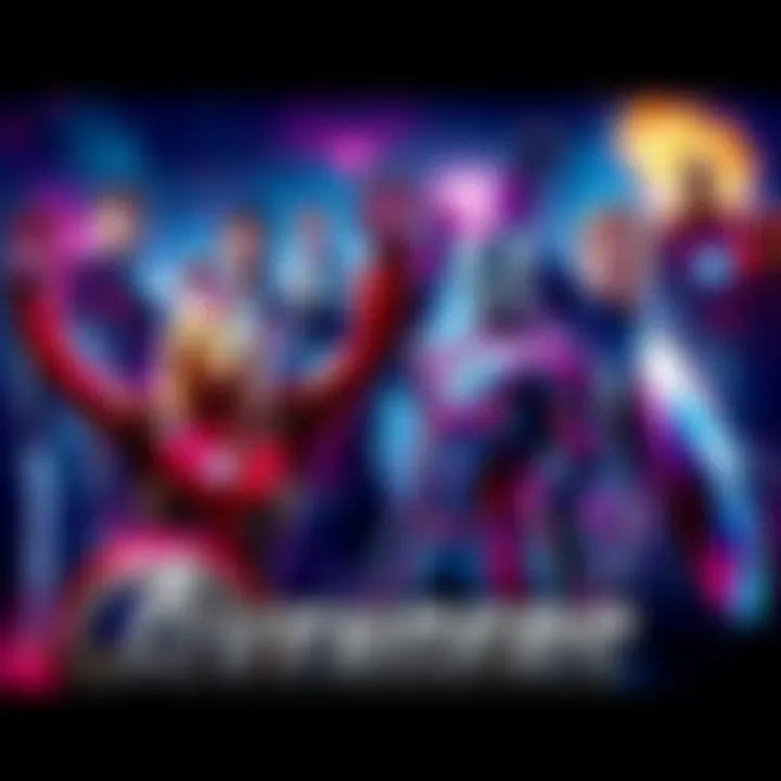 A colorful fan art featuring popular Avengers superheroes, showcasing excitement for the next season.