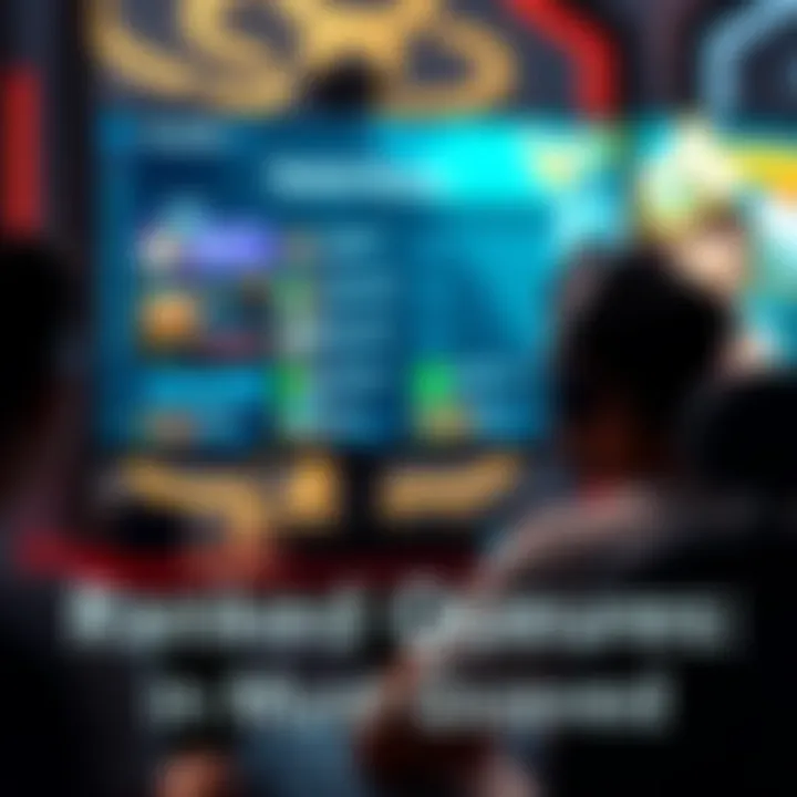 A frustrated player sitting in front of a gaming monitor showing a blurred Paladins ranked match screen