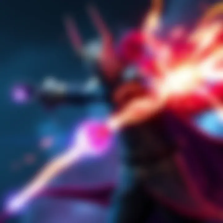 A player casting the Tempest Double in AW, showcasing the character and their talents for tactical gameplay.