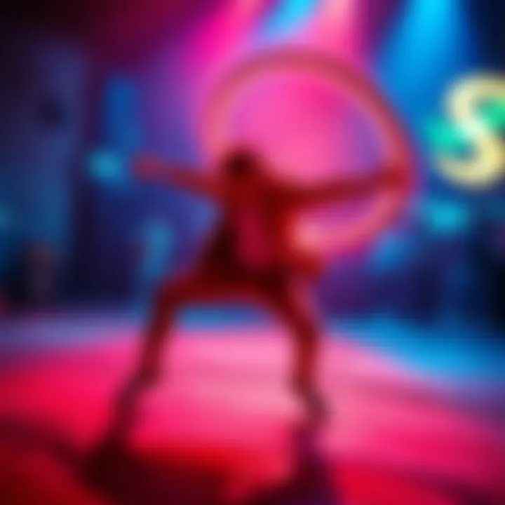 Ayrun showcases his looping skills in an exciting performance, with vibrant colors and dynamic movements