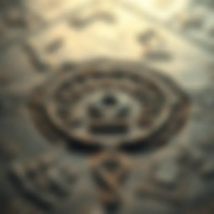 A close-up of ancient Aztec symbols inscribed on a stone tablet, hinting at hidden knowledge.