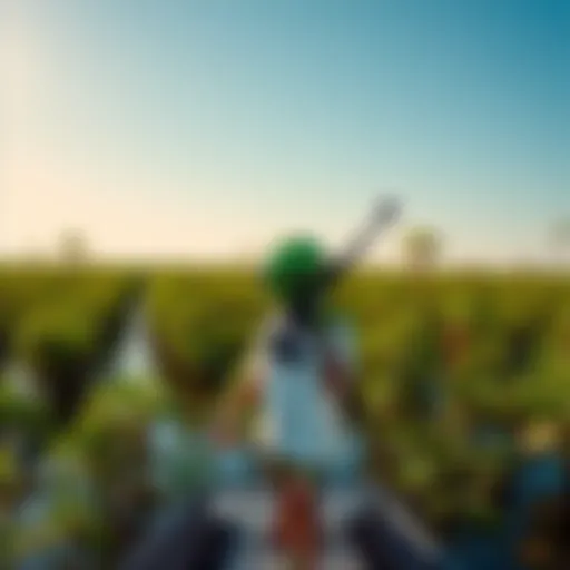 Baby Alien at the Everglades Influencer Baby Alien standing in the Florida Everglades with a firearm in hand, looking relaxed after avoiding jail time, surrounded by lush greenery