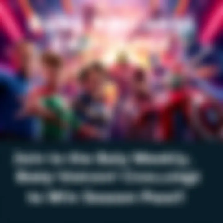 Participants showcasing their Baby Variants for the Weekly Challenge, with a colorful background representing the Marvel universe.