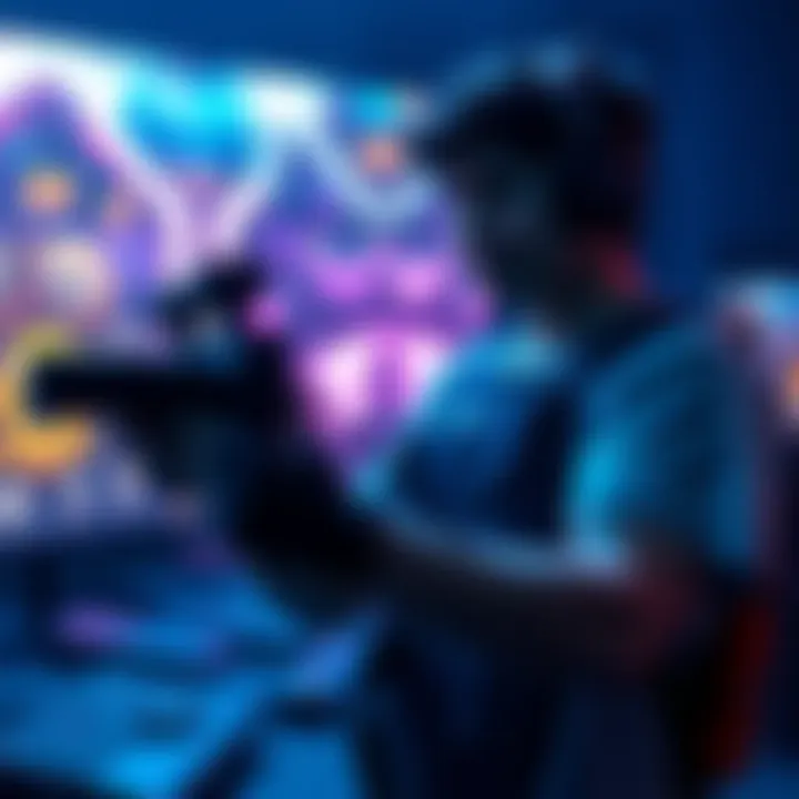 Individual demonstrates the r4 grip technique while gaming