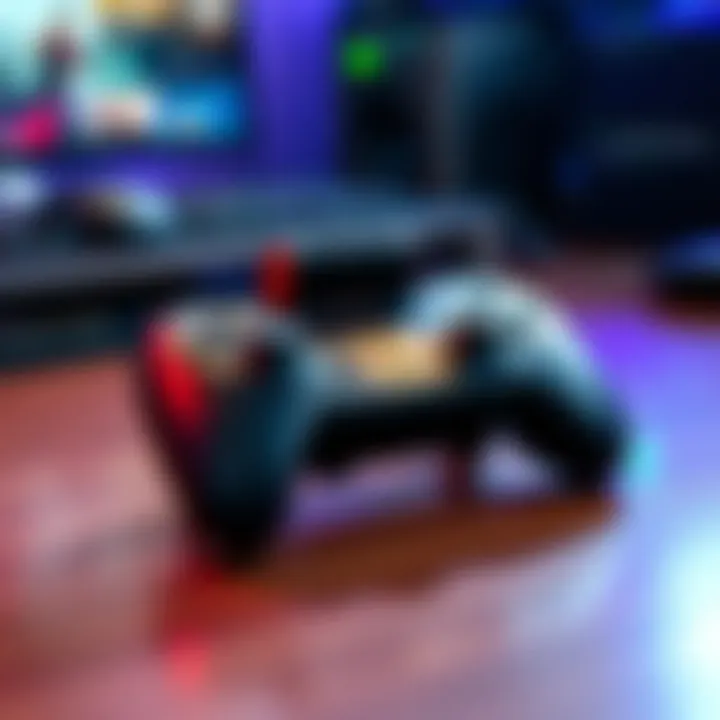 A Backbone mobile controller attached to a smartphone, showcasing its design and functionality for gaming.