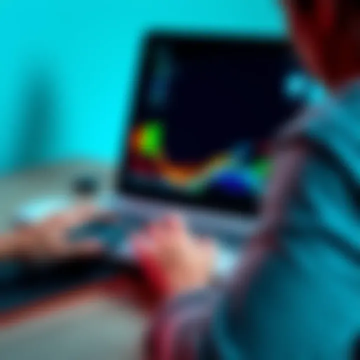 A person is creating a backup of their Windows 8 Pro laptop using an external hard drive.