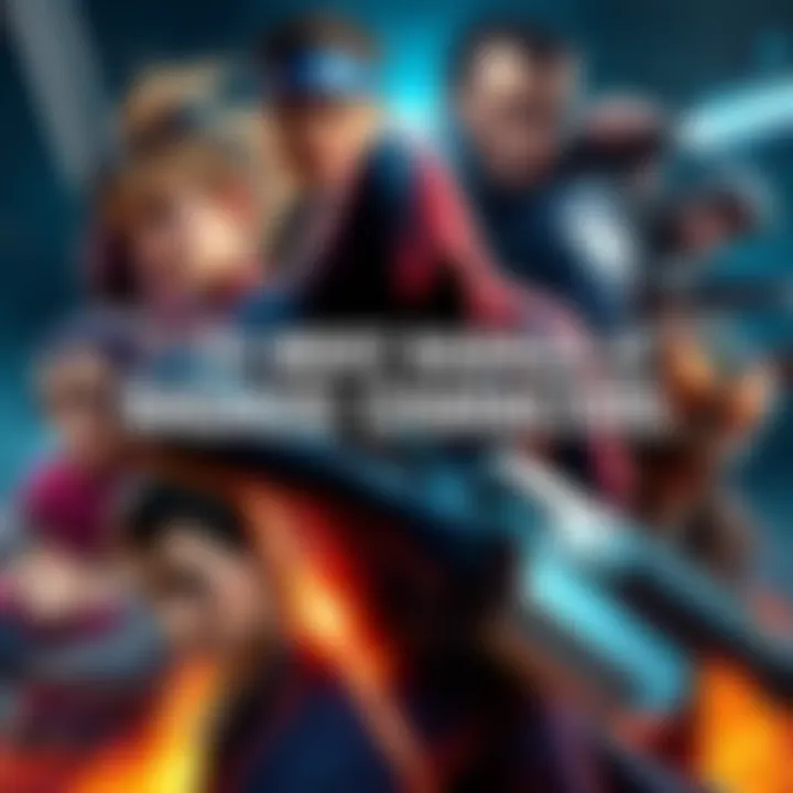 Badass Gaming Characters A collage of iconic gaming characters in action poses, showcasing heroes and villains from popular games, each exhibiting strength and determination.