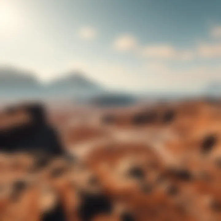 A barren landscape in the Badlands game, showing a vast area without any animals or wildlife, emphasizing the emptiness of the environment