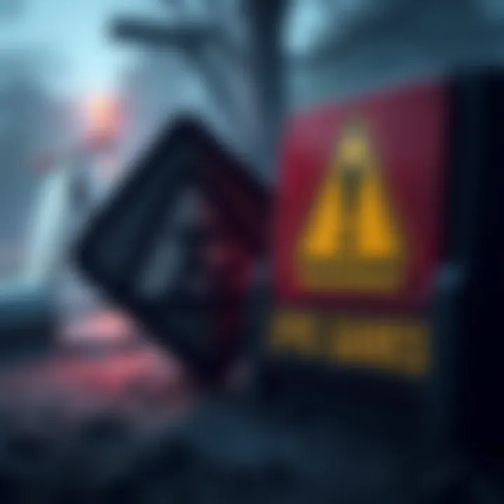 Bakkesmod logo with warning sign Bakkesmod logo next to a warning sign about Epic Games' ban on mods