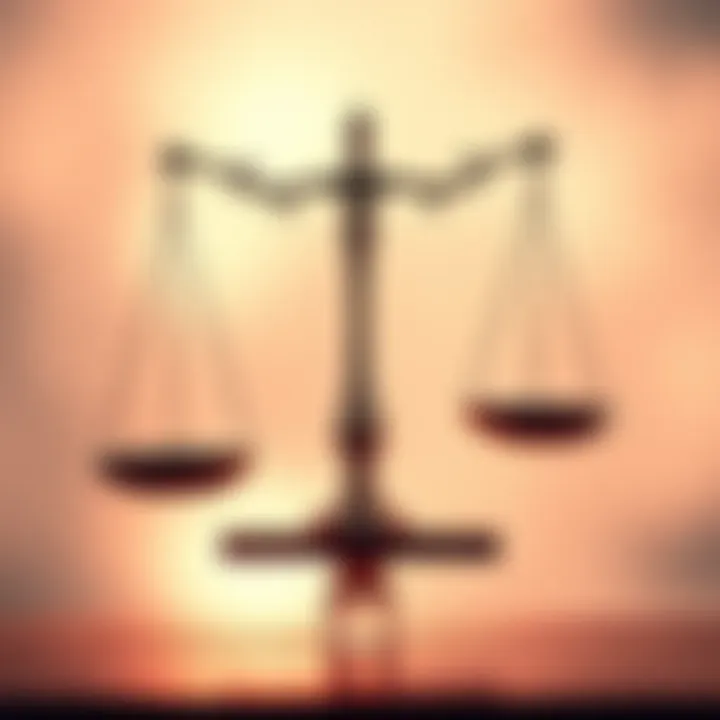A balanced scale with one side representing personal relationships and the other side representing professional success, reflecting the pursuit of perfection in life.