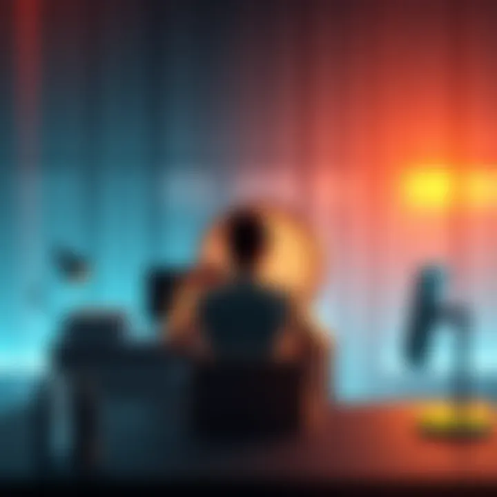 A person sitting at a desk with a clock showing balanced hours, symbolizing work-life balance.