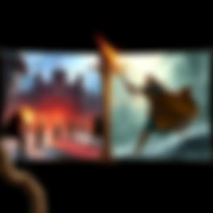 A split-screen showing gameplay from Baldur's Gate 3 on one side and Expedition 33 on the other, highlighting their unique features and styles.