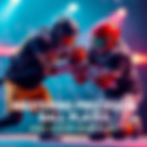 Two skilled ball players demonstrating precise grappling techniques during a match