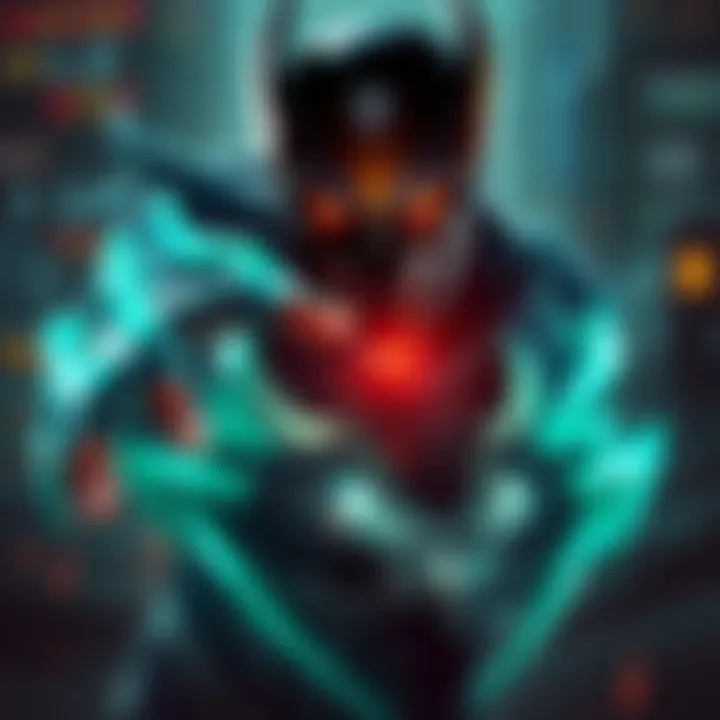 Bane casts his nightmare ability, causing the surrounding area to darken and hero vision to disappear.