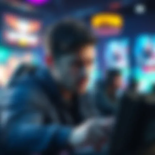A gamer playing as Bane, looking frustrated while competing against stronger opponents in a video game setting, highlighting challenges faced at a 6k net worth.