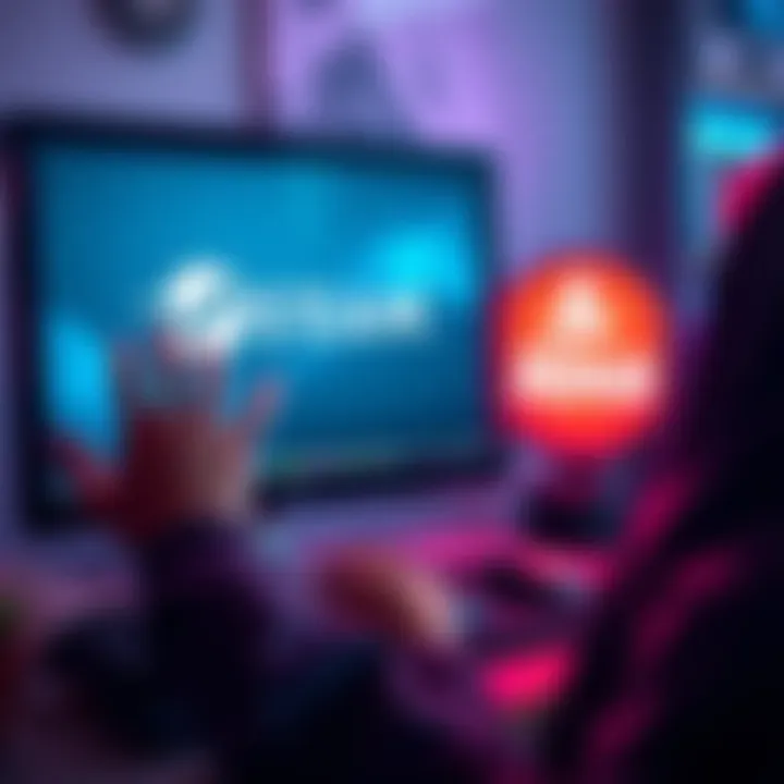 A person frustrated while trying to deposit funds on a computer, showing a Steam logo on the screen and Absa Bank logo nearby.