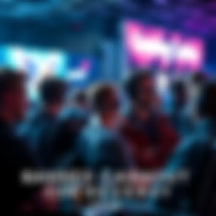 A group of gamers discussing cashout bans at a gaming event, showing expressions of frustration and confusion