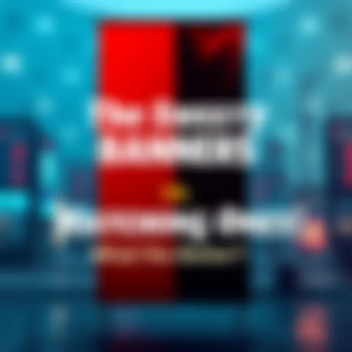 A split image showing The Sweaty Banners on one side and matching banners on the other, highlighting the differences in design styles.