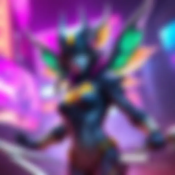 Colorful art of Banshee in a vibrant setting, showcasing her abilities and design, reflecting a plea for an upgrade