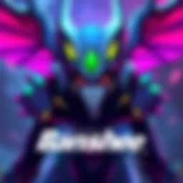An illustration showcasing Banshee's new deluxe skin with vibrant colors and unique design elements, featured during the devstream