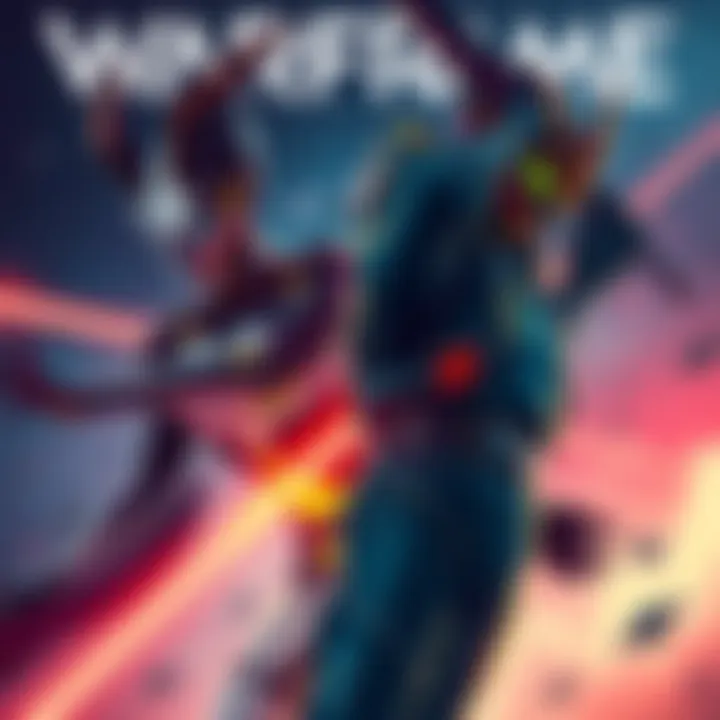Banshee and Gauss in Warframe Art of Warframe characters Banshee and Gauss, showcasing Banshee's sleek design and Gauss's dynamic pose, highlighting their roles in gameplay.