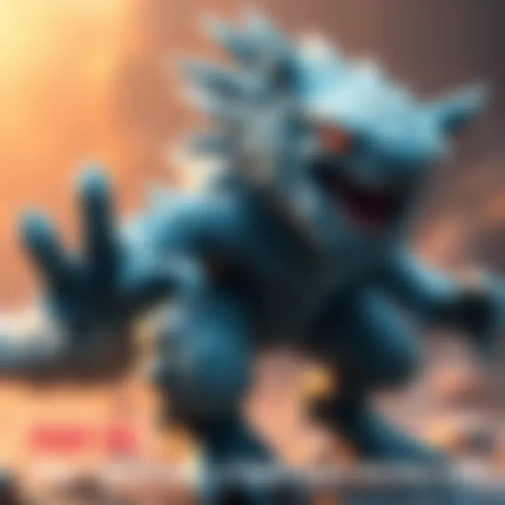 A fierce Barioth, a third-generation monster, showcases its icy fur and sharp claws in an action pose