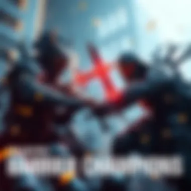 A player fights barrier champions in a solo attempt on the Warden of Nothing, focusing on using weapons and abilities to break shields and manage damage.