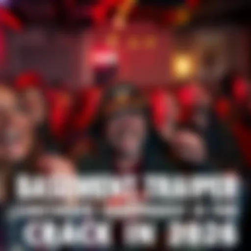 Basement Trapper entertaining a crowd with humor, people laughing and enjoying the show