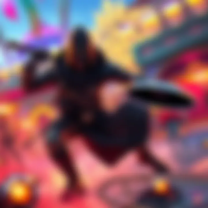 Basim in Action A character named Basim from the game Mirage, showcasing his skills in a vibrant setting