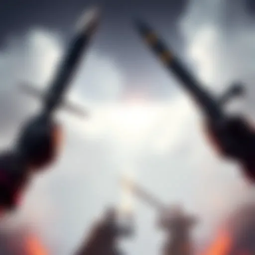 Bastard Sword and Claymore Comparison A player holds the Bastard Sword in one hand and the Claymore in the other, contemplating their weapon choices in Elden Ring.