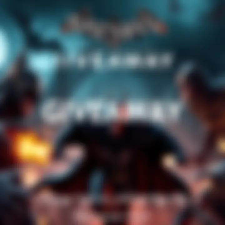 Batman: Arkham Origins Giveaway A promotional image announcing a giveaway for the game Batman: Arkham Origins, featuring game visuals and a comment invitation for participants.
