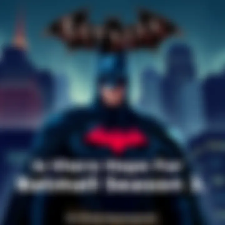 Batman Telltale Season 3 Fan Art Illustration of Batman in a dark cityscape, with fans discussing the anticipation for a potential Season 3 of the Telltale series