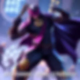 Batroc in Action Batroc character demonstrating movement strategy in a game setting