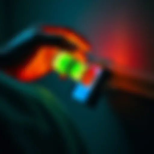 A person discharging a device battery before unplugging it to prevent damage