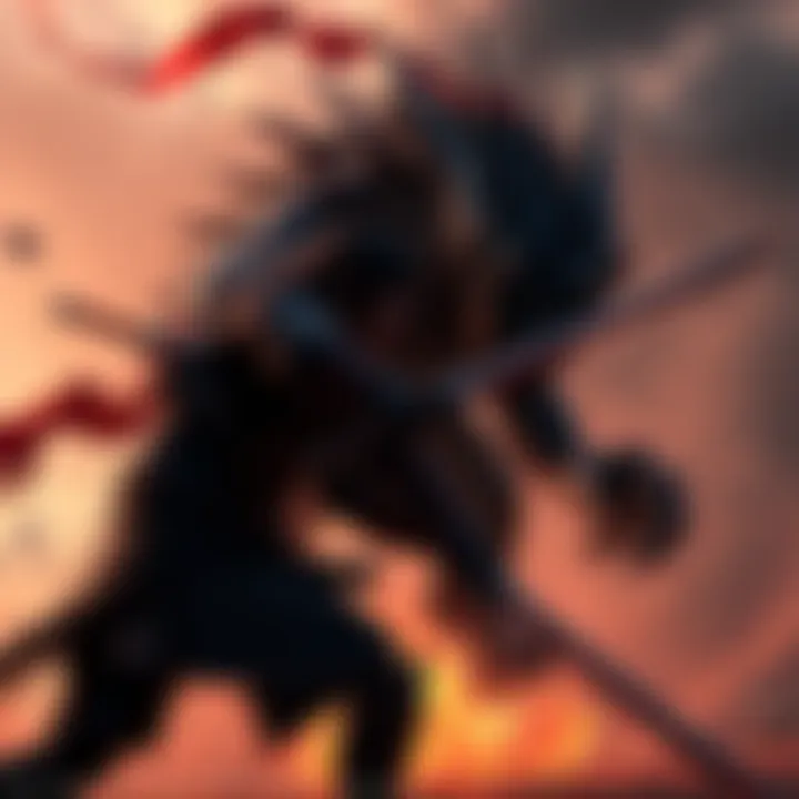 Battle against Itsumade in Nioh 2 A challenging fight scene with Itsumade, showcasing intense gameplay and player strategy in Nioh 2