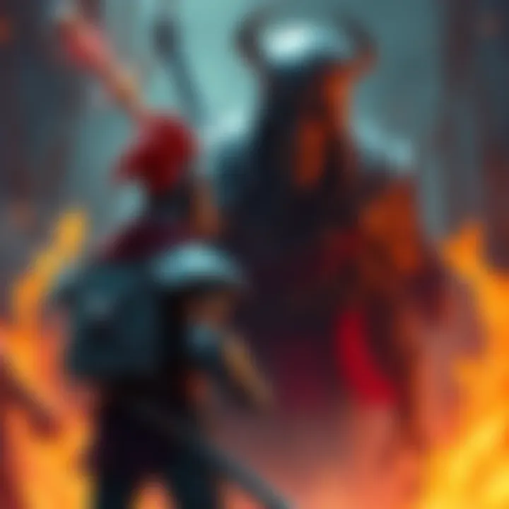A player character in armor facing the Nameless Puppet boss, a dark and menacing figure, ready to attack.