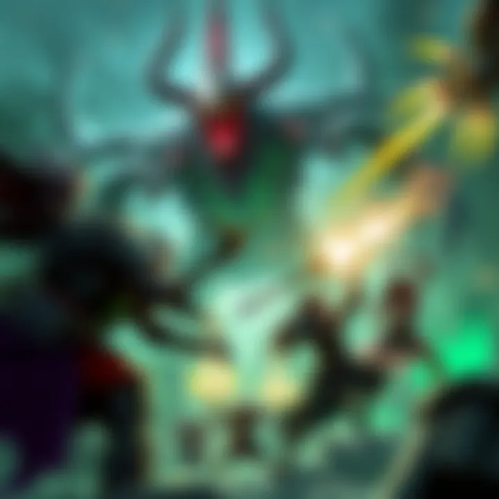 Players fighting Voracidous the Invincible with Hellborn Kreig, Axton, and Maya in an intense gaming scene.