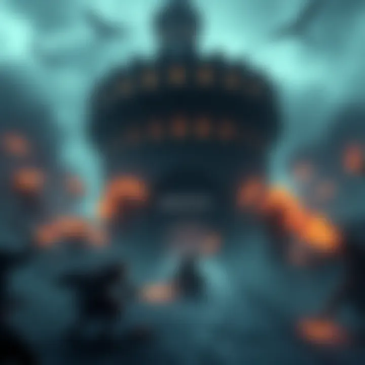 A warrior fights against enemies in the challenging Brume Tower area from Dark Souls 2: Scholar of the First Sin