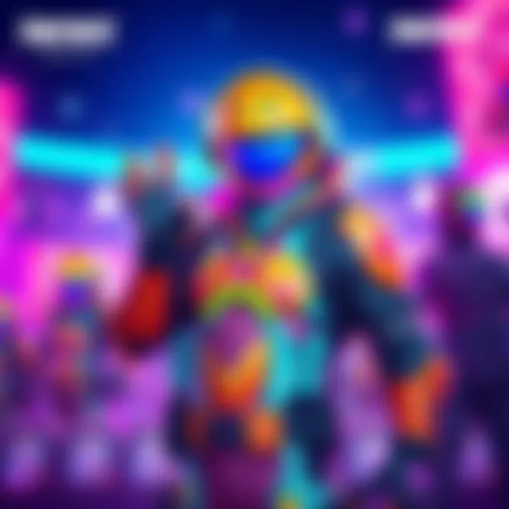 Battle Pass Day 8 Action Figure Skin Colorful action figure skin showcased in the Battle Pass, highlighting its unique design and appeal