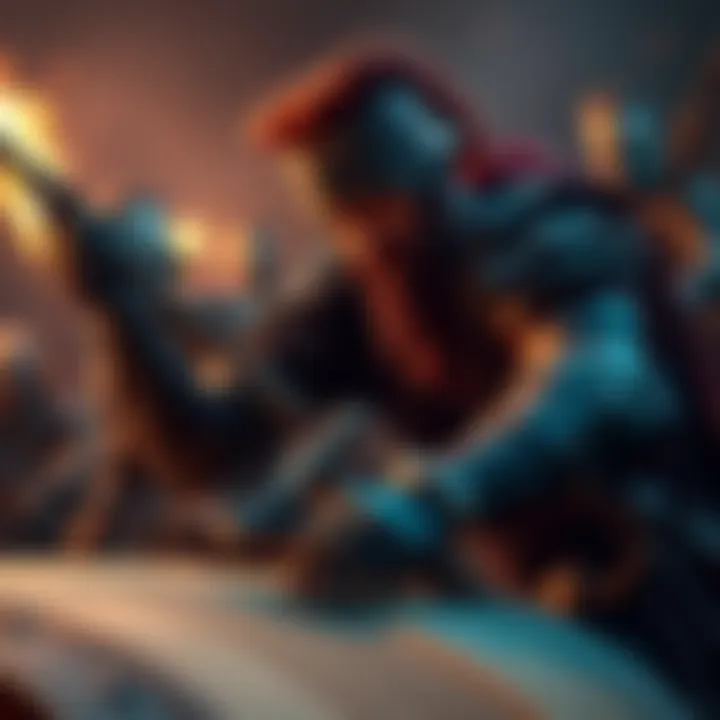 Battle strategy against a captain A warrior planning tactics to defeat a captain in combat without using an olog.