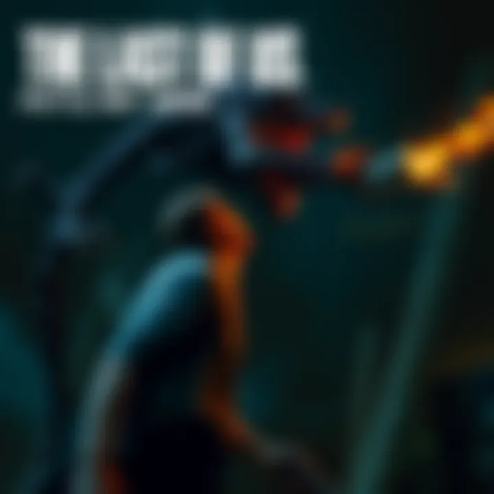 A tense moment in The Last of Us Part II featuring the Rat King, a large, mutated creature in a dark setting, while a player character prepares for the fight without ammo.