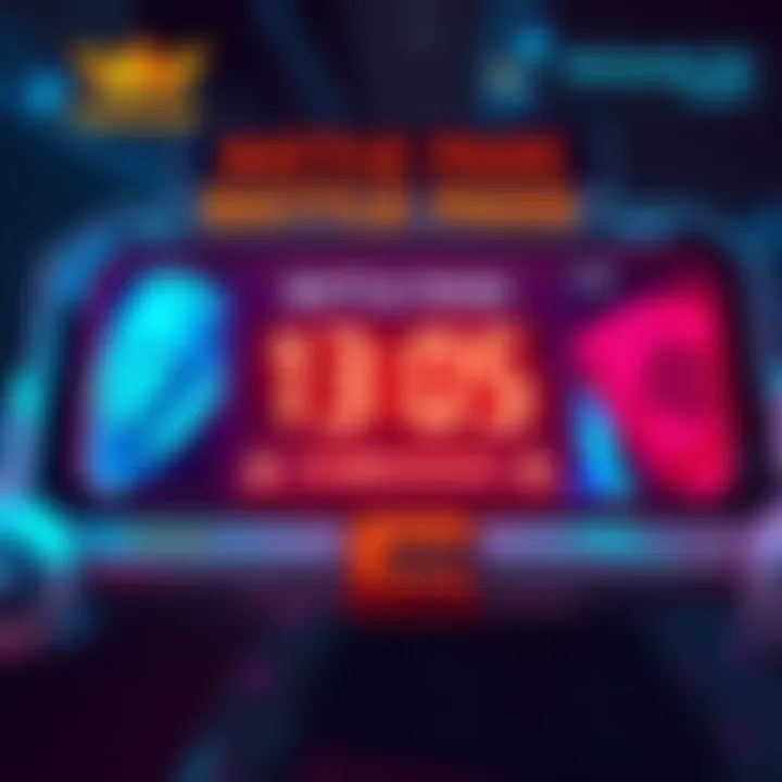 A digital timer showing countdown for a battle pass in a gaming interface with colorful graphics.