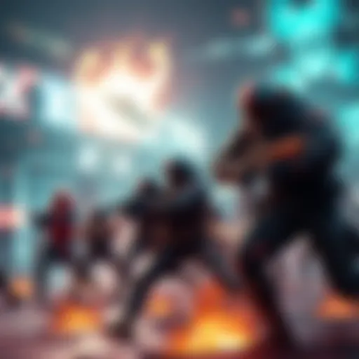 A group of players fighting tough enemies in a challenging game level, showcasing the intensity of Hard Mode in DD1.